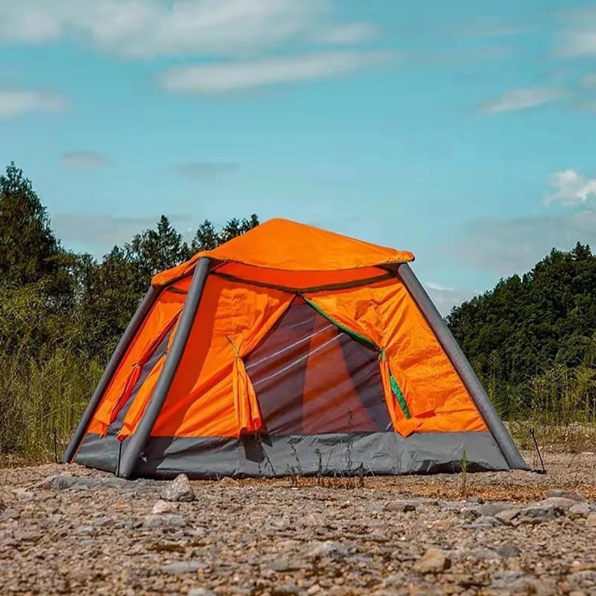 Opblaasbare Kampeertent - Koepeltent Buitentent - Kamperen en Outdoor - Snel Op te Zetten