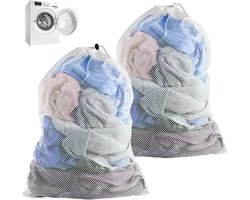 Grote Waszakken van Mesh 70 x 90 cm, Herbruikbaar met Trekkoord, Ideaal voor Duvet Covers, Kleding en Reizen, Beschermt Tegen Beschadiging en Verkleuring