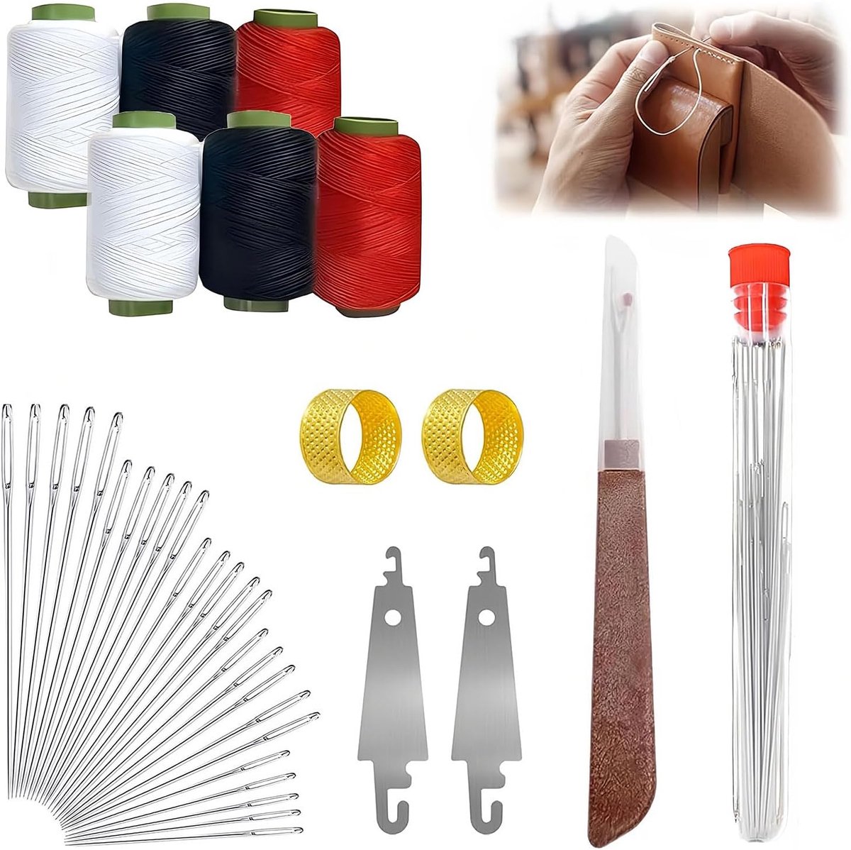 Naai Gereedschap Set Naalden Draad Hand Reparatie Gereedschappen Draagbare Naai Werk Kit voor Beginners