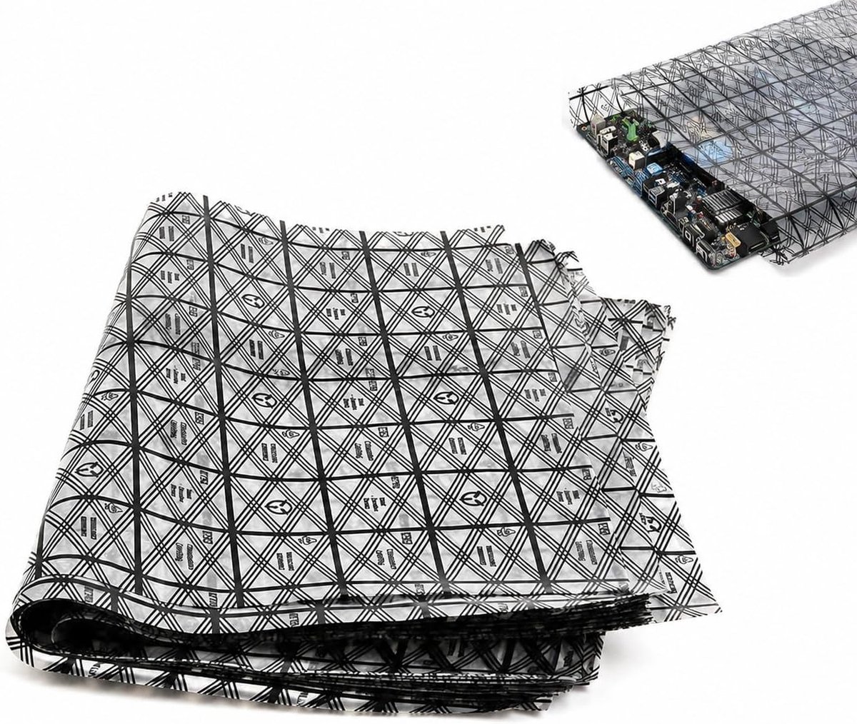 Zakken 16 Stuks, Grote ESD Beschermzakken van 40 cm, Herbruikbare Opbergzakken met Antistatische Coating voor Moederborden, Harde Schijven en Gevoelige Elektronica