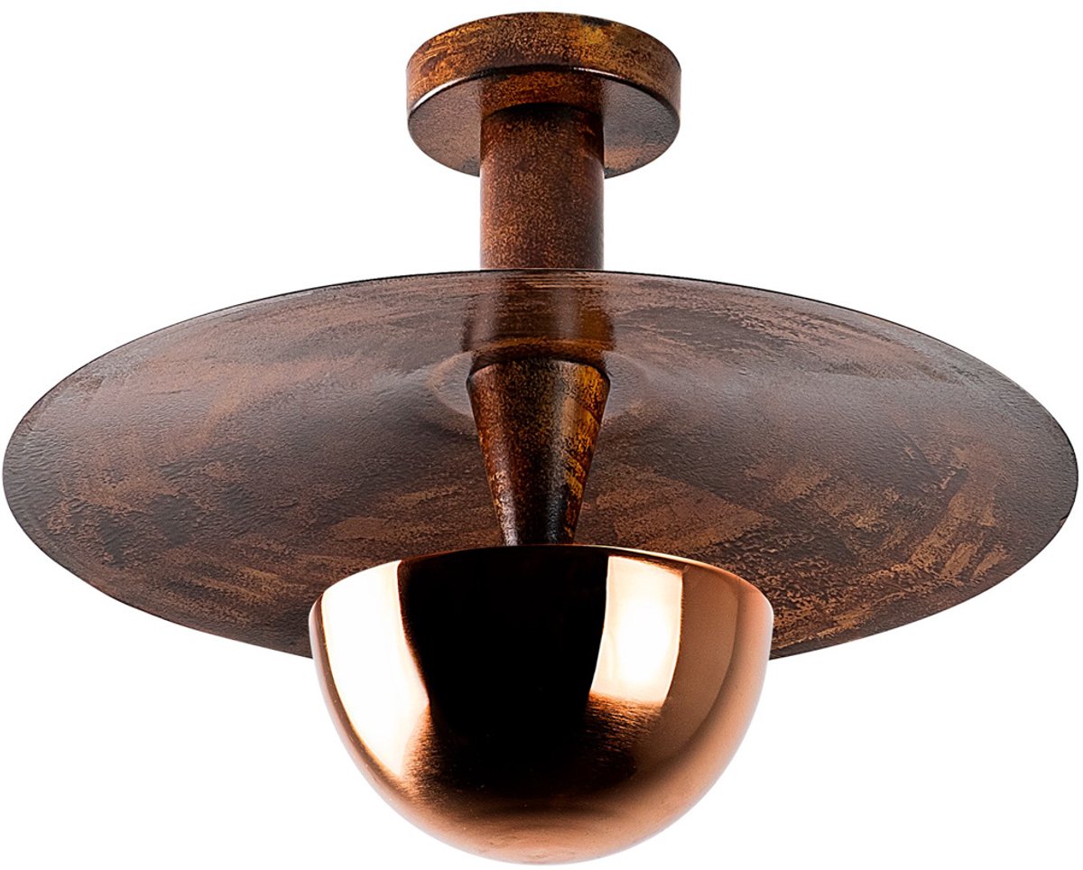 Plafondlamp 38 cm Koperkleurig Metaal Elevate