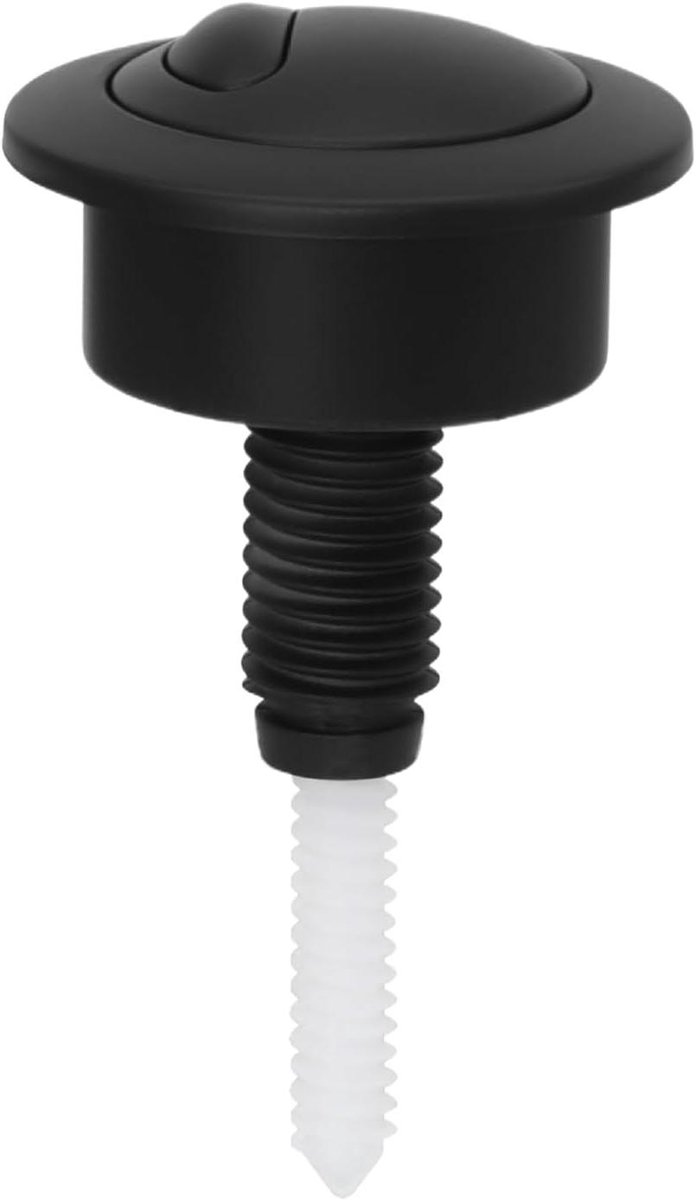 Toiletspoelknop - Spoelknop Toilet - Toilet Repareren - Dubbele Spoeling - 48 mm - Zwart