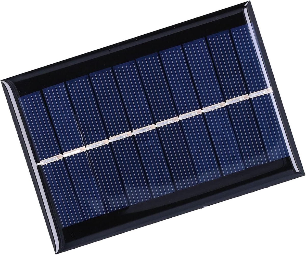 Zonnepaneel - Mini Zonnepaneel - Energie Opladen - Hoge Conversie Efficiëntie - 13 x 9 x 1 cm - Zwart