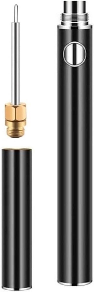 Oplaadbare pen - Verwarmingsgereedschap Hete pen - Knutselen met draad - Draadloos ontwerp - 165 mm - Zwart