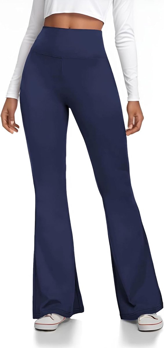 Leggings Dames – Waist Yoga Broek met Bootcut – Sportleggings met