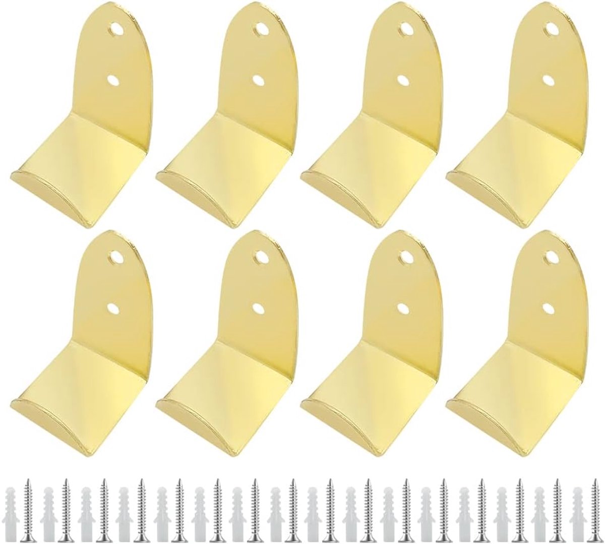 Drager- 8 Stuks Beugel , Gouden Fotohaken voor Ophangen Van Foto's