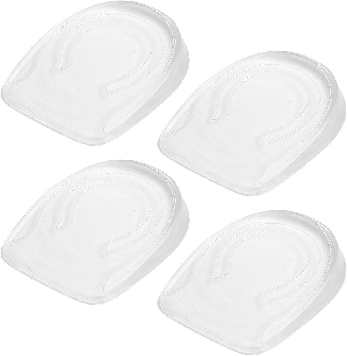 4 stuks gel-inlegzolen, onzichtbare siliconen, hielkussens van