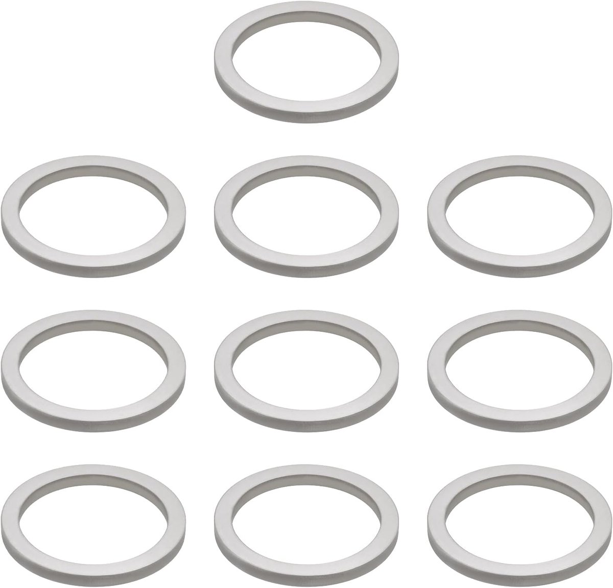 10 stuks reducerende ring 304 roestvrij staal reducerende ring 25,4 x 20 x 2 mm compatibel met Stihl versnellingsbak maaierkop