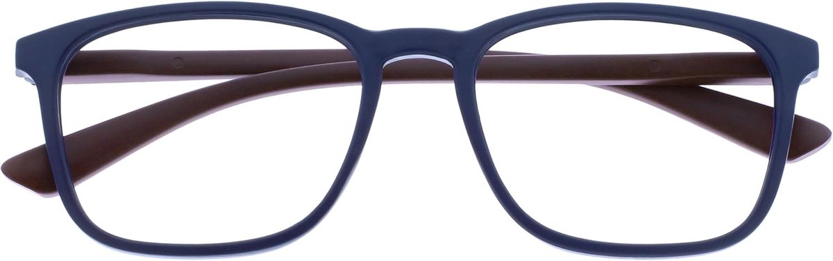 Brillen - Klassiek Groot Rechthoekig Montuur - Mat Marineblauw met