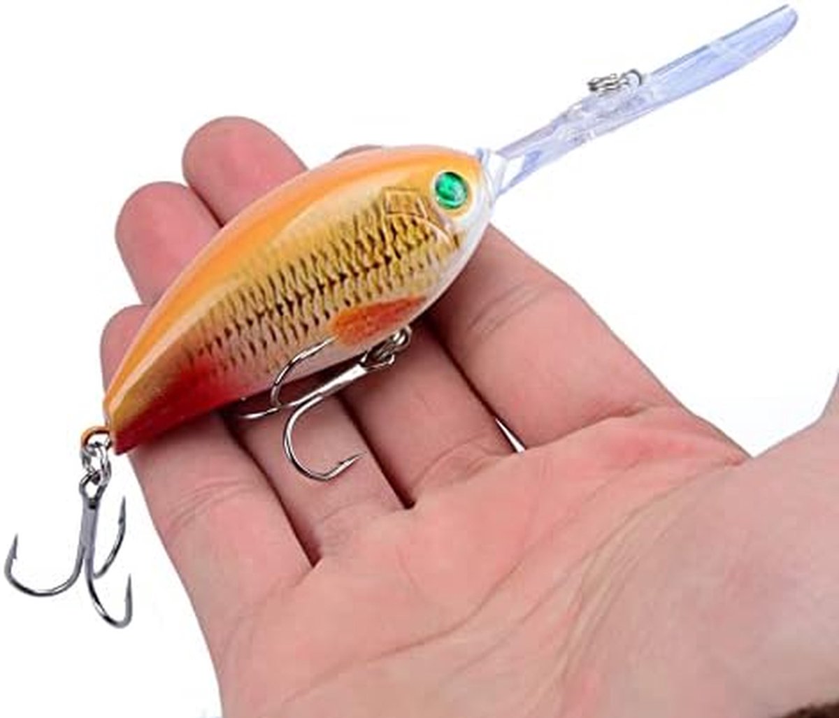 Whopper Plopper Kunstaas - Bovenwater Lure Wobbler - Vissen Vangen - Roerend Zachte Staart - 115 cm 178 g - NO2