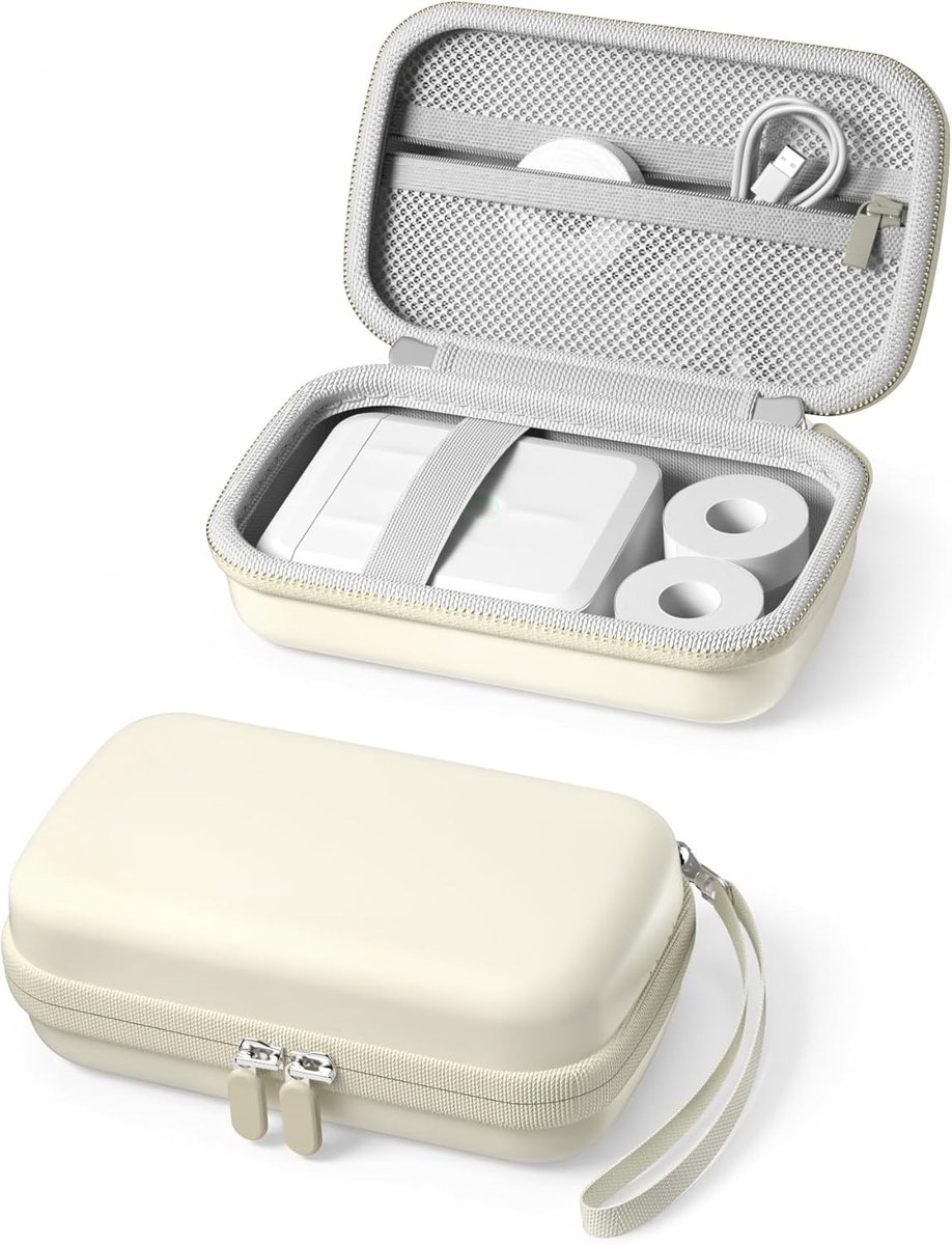 Tas voor Mini-Printers en Labelprinters - Zelfklevende Labeltapes, Accessoires en Beige Bescherming