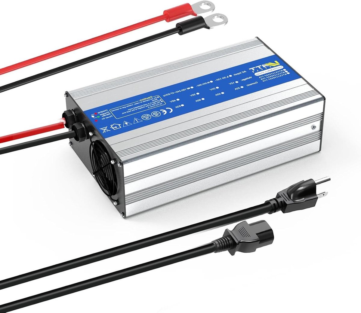 Acculader - Lithium Lader - Accu Opladen - 40 Ampère - 12V - Zwart