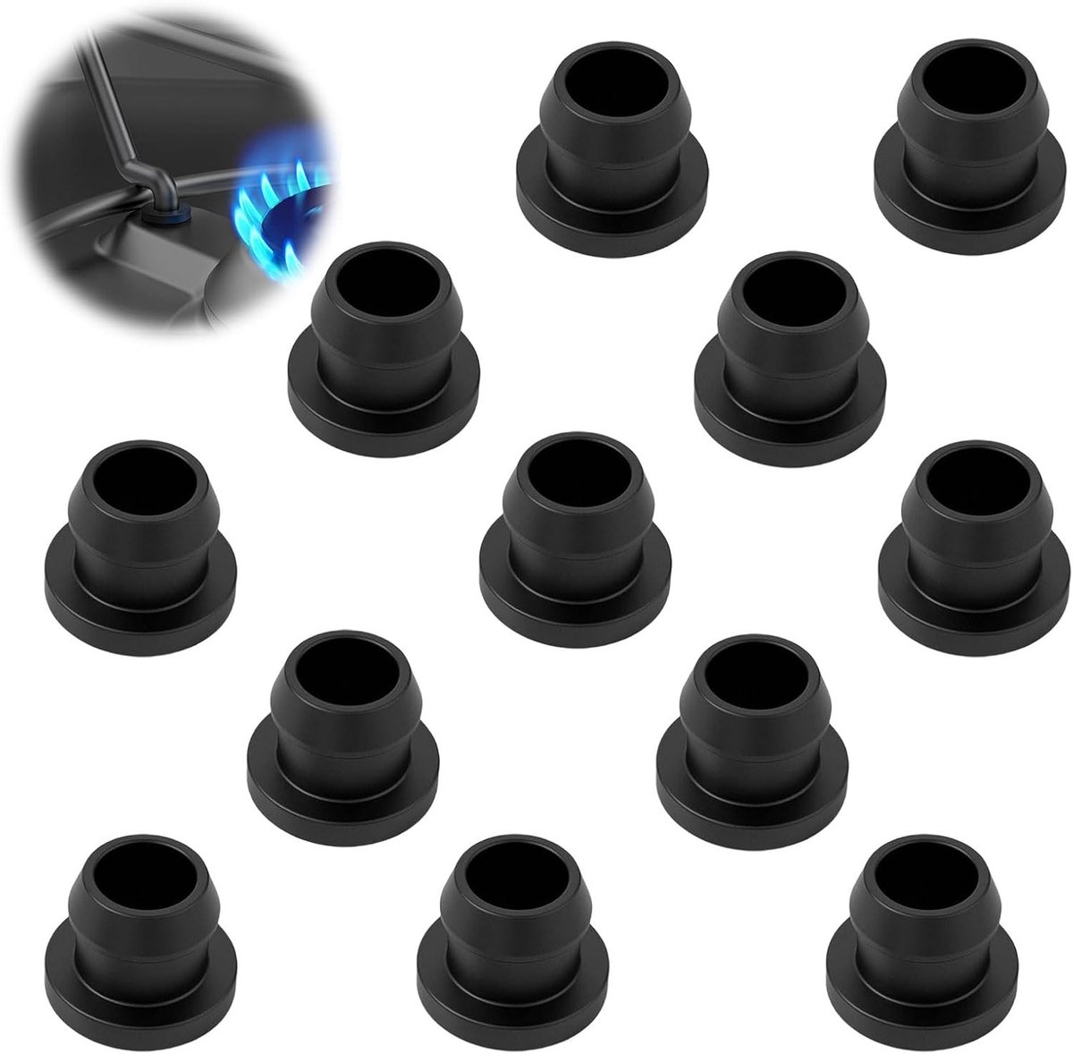 Rubber grommet set van 12 stuks voor pan carriers - ideaal voor campers, caravans en accessoires