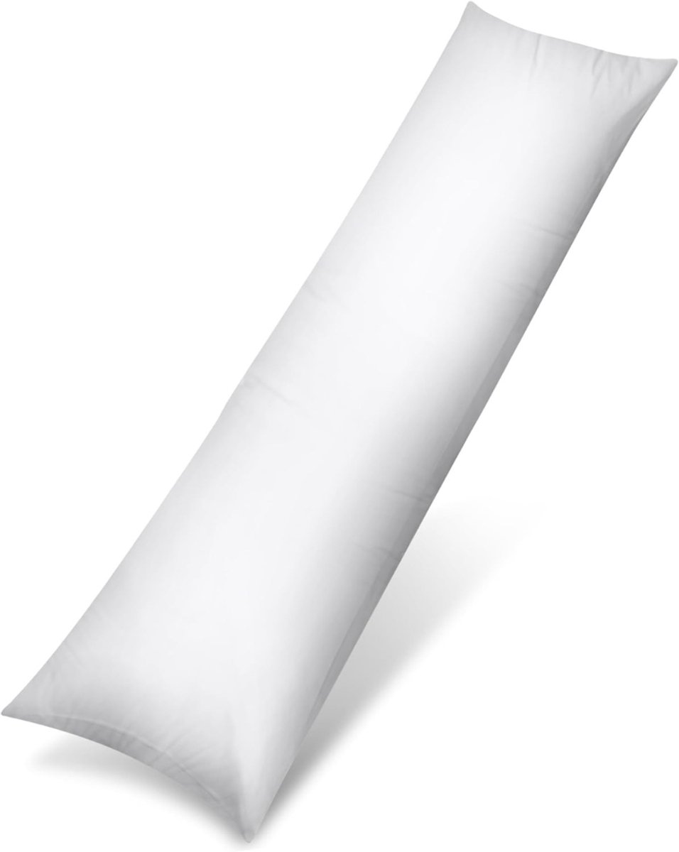 KIRA® Kniekussen - Luxe Kniekussen - Optimaal Comfort voor Knie & Heup - Beenkussen voor Slapen - Wit - ‎138cm x 51cm x 1cm