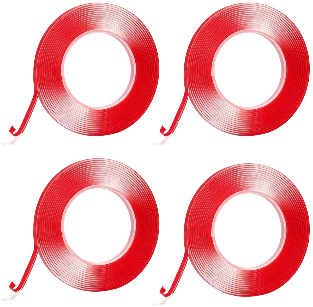Silicone afdichtband 6 mm x 2 mm - transparant zelfklevend - niet-markerend - voor het afdichten van glas - ShopVlot