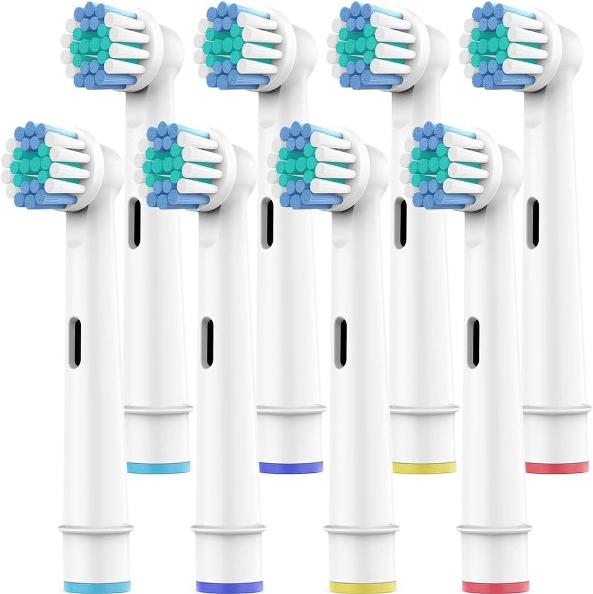 Tandenborstelkop Vervanging - Compatibel Oral-B - Precision Clean - Zachte DuPont Haren - 3D-Afronding - 8 Stuks