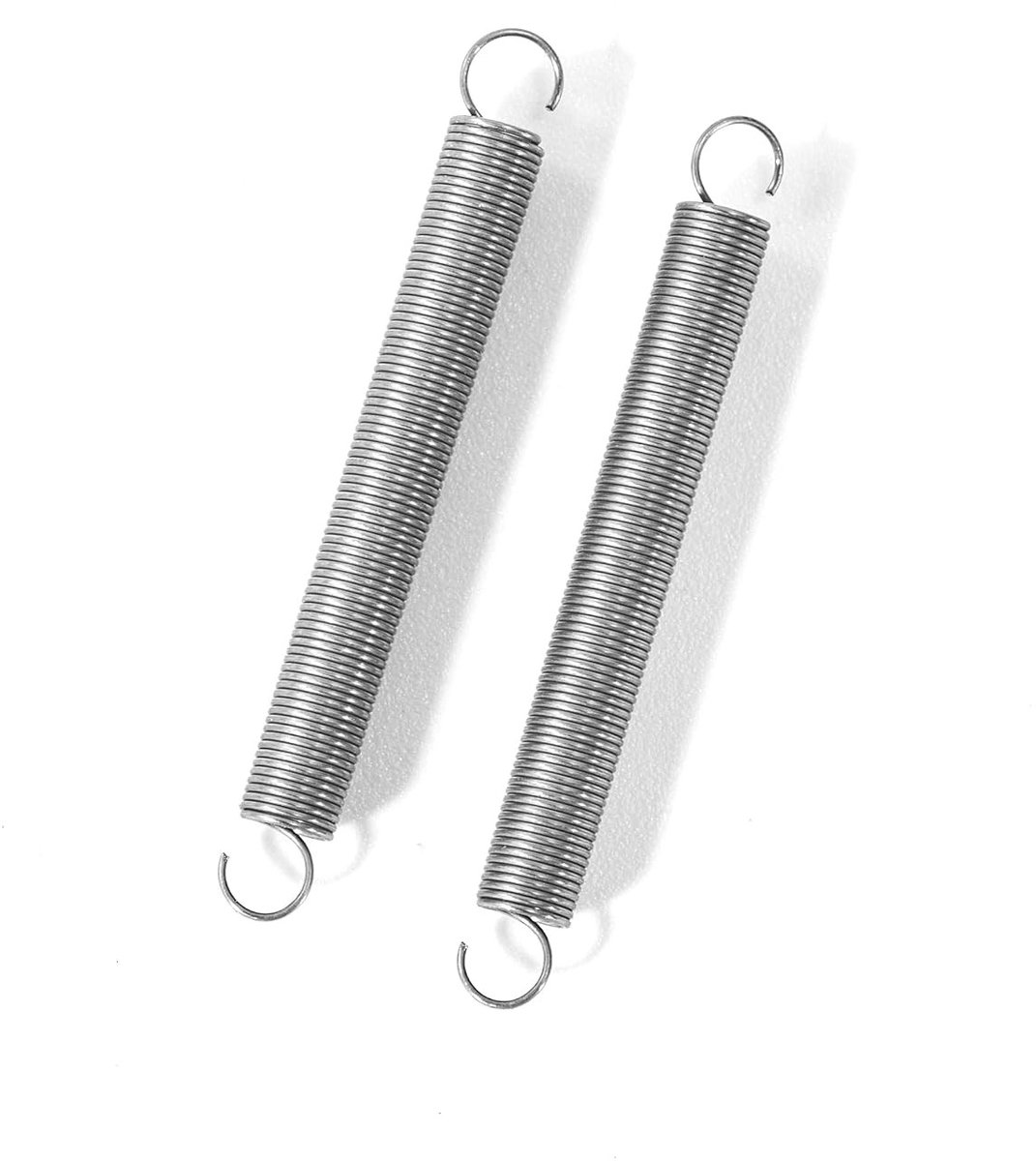 Verstelbare spiraalveren 25 mm, trekveren met haken, roestvrij staal, voor zware belasting, set van 20 stuks
