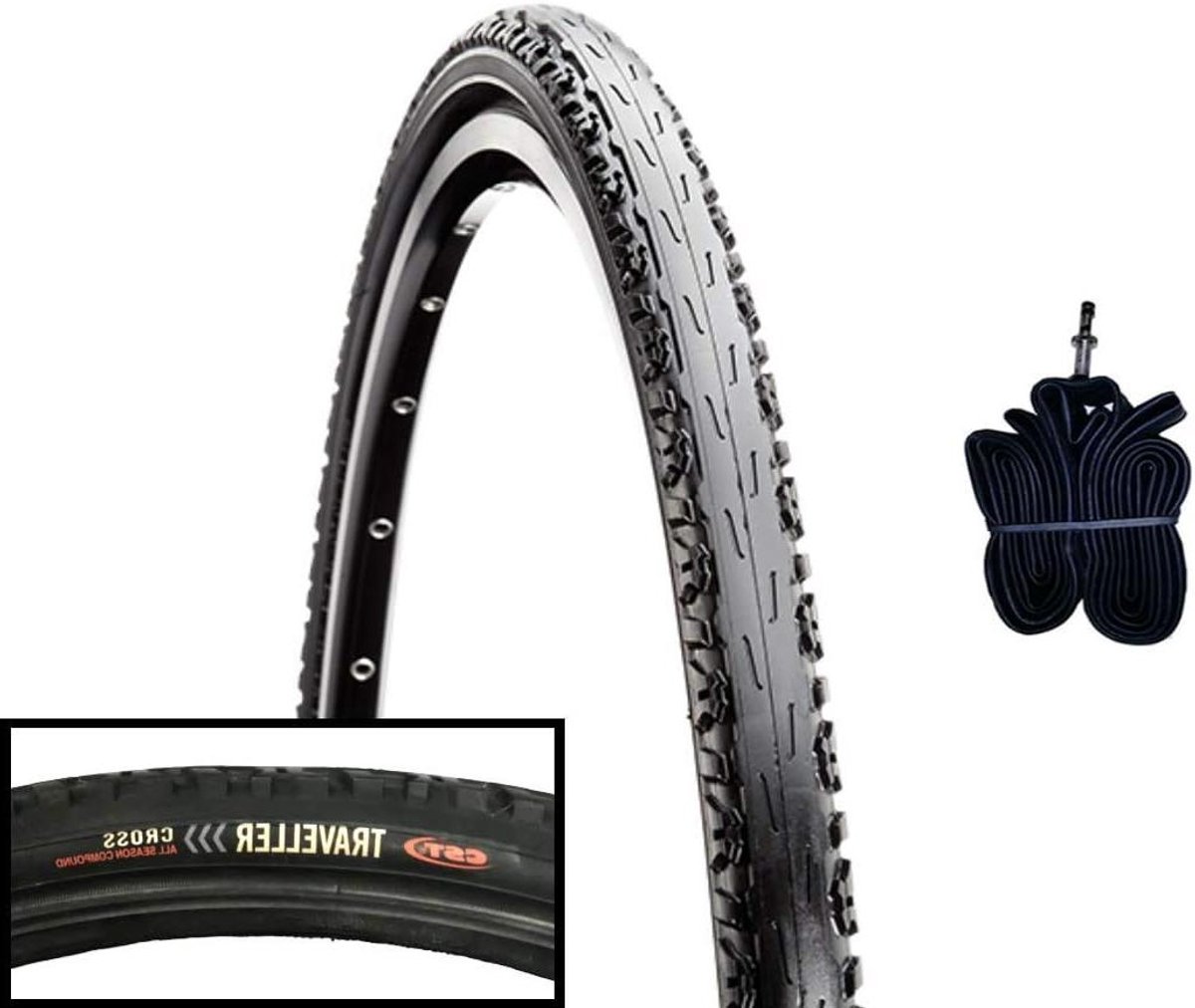 Fietsband met Binnenband - Banden Set - All-season Fietsen - Extra Grip Bochten - 26 x 1.60 - Zwart