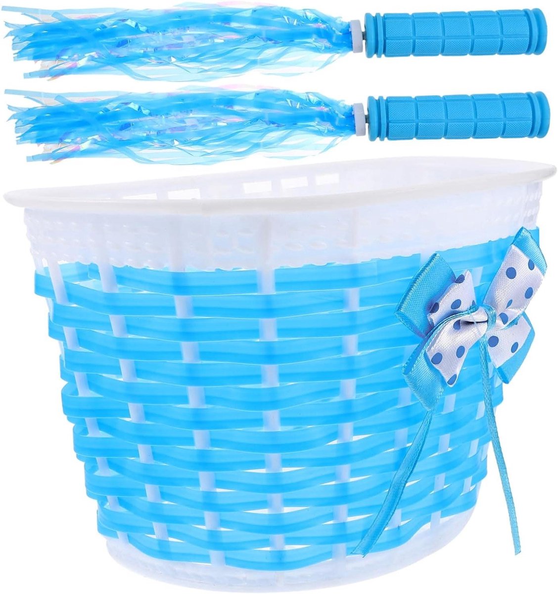 Fietsdecoratie Set Kinderfiets Accessoires Fiets Versieren Felle Kleuren 3 Sets Blauw