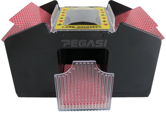 Kaartenschudmachine - 4 decks - Schudmachine voor speelkaarten - Kaartenschudder - Card shuffler - Op batterijen