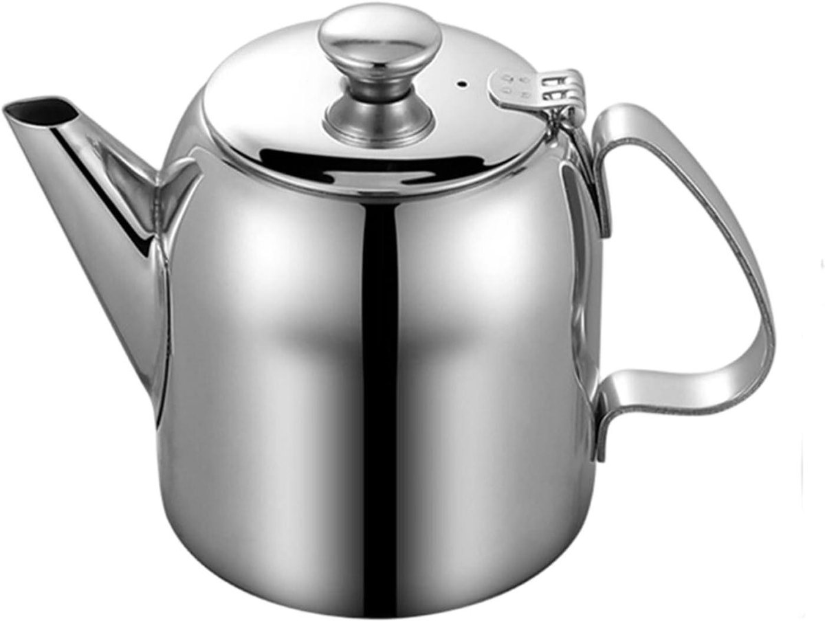 Koffiedispenser Roestvrij Staal - Warmwaterkan Theepot - Dranken Serveren - Lekvrij Ontwerp - 950 ml - Zilver