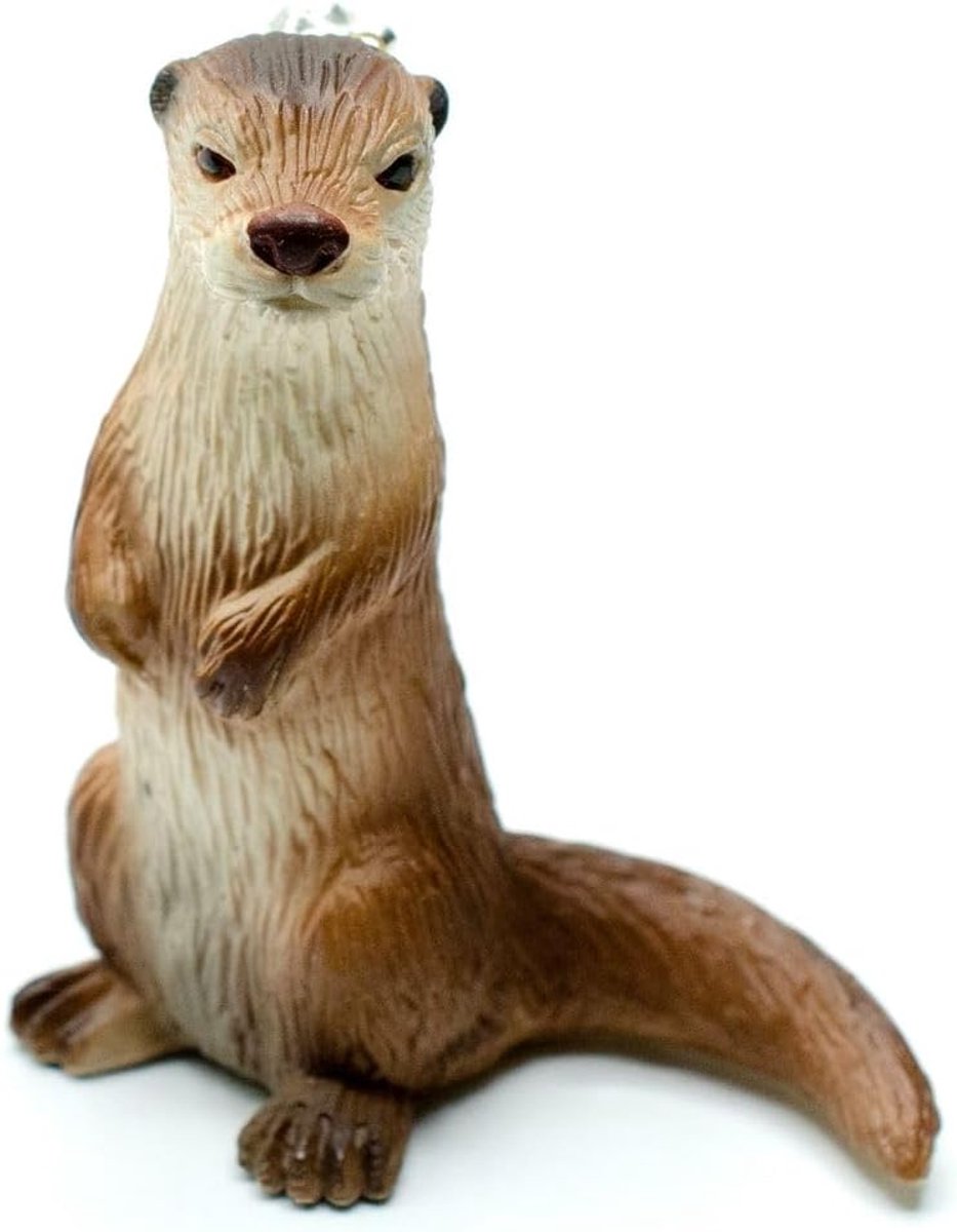 Otter Staande broche Marder Watermarter Zeeotter gebogen staart