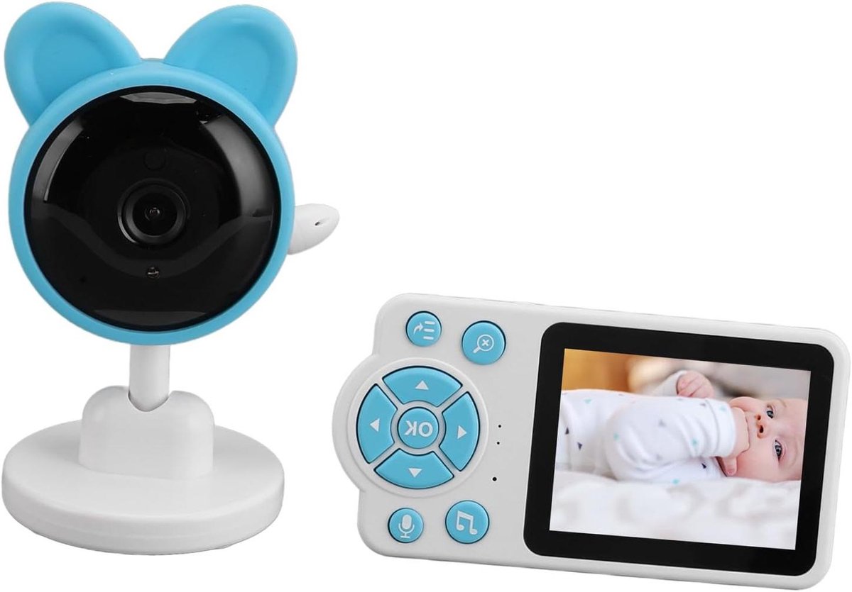 Slimme Babyfoon - Baby Camera - Baby Bewaken - Geluidsdetectie - 30 uur batterij - Wit