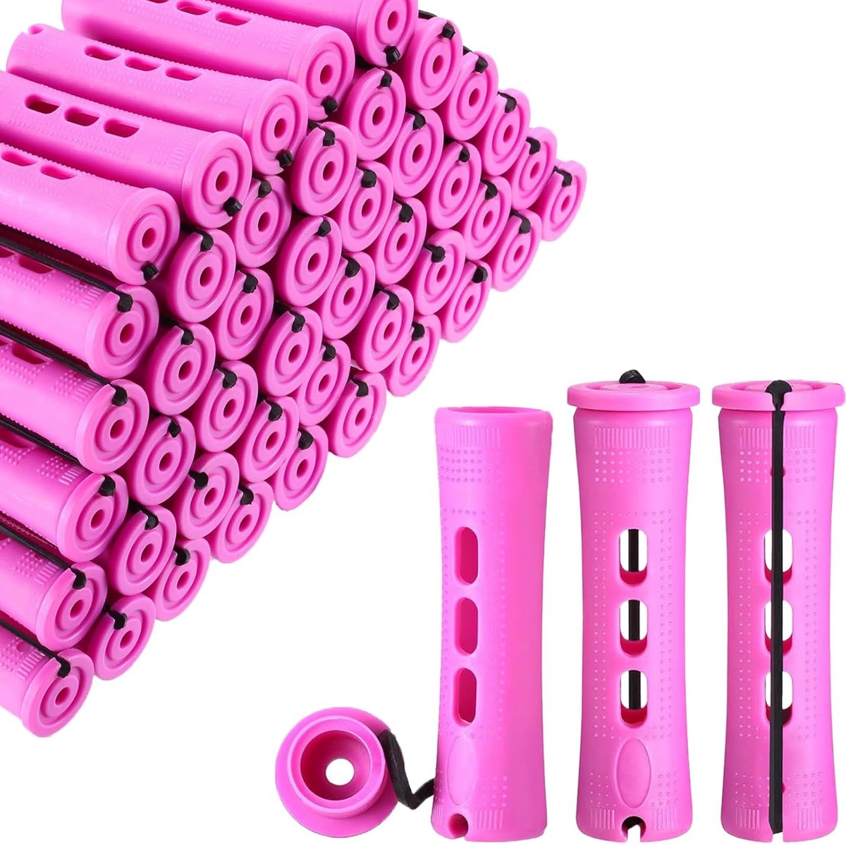 Krulspelden Rollers, 0,75 Inch Haar Rollers, Perm Staven Perm Kit, Home Perm Kits voor vrouwen, voor natuurlijk haar lang kort haar styling tool