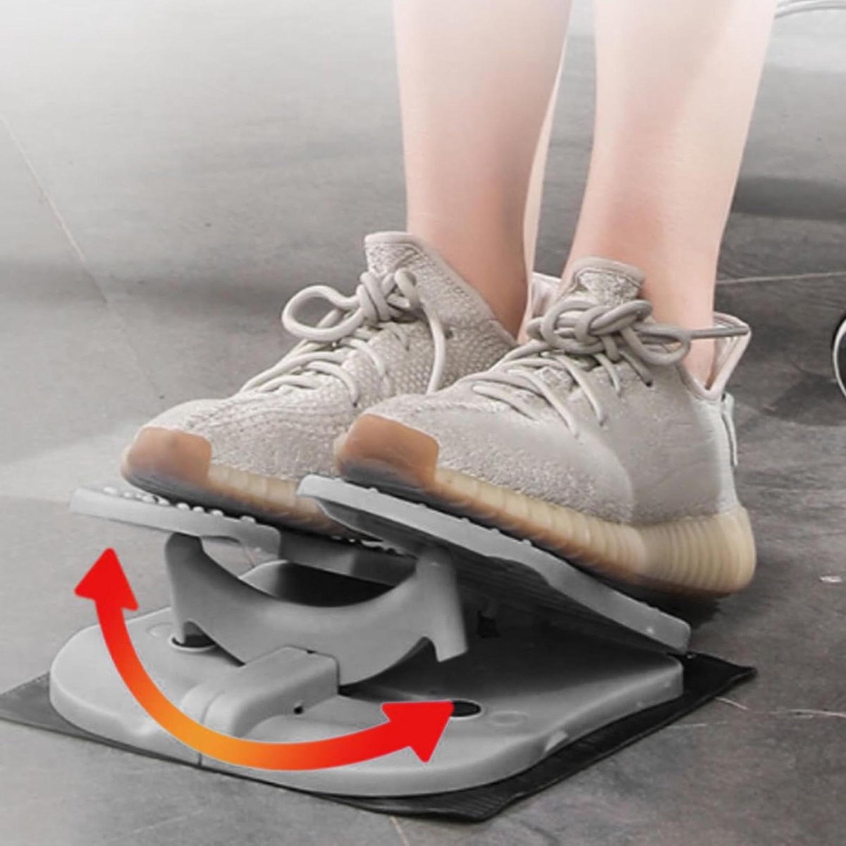 Mini Stepper - Beentrainer Onder Bureau - Thuis Trainen - Opvouwbaar Ontwerp - 442 g - Koel grijs