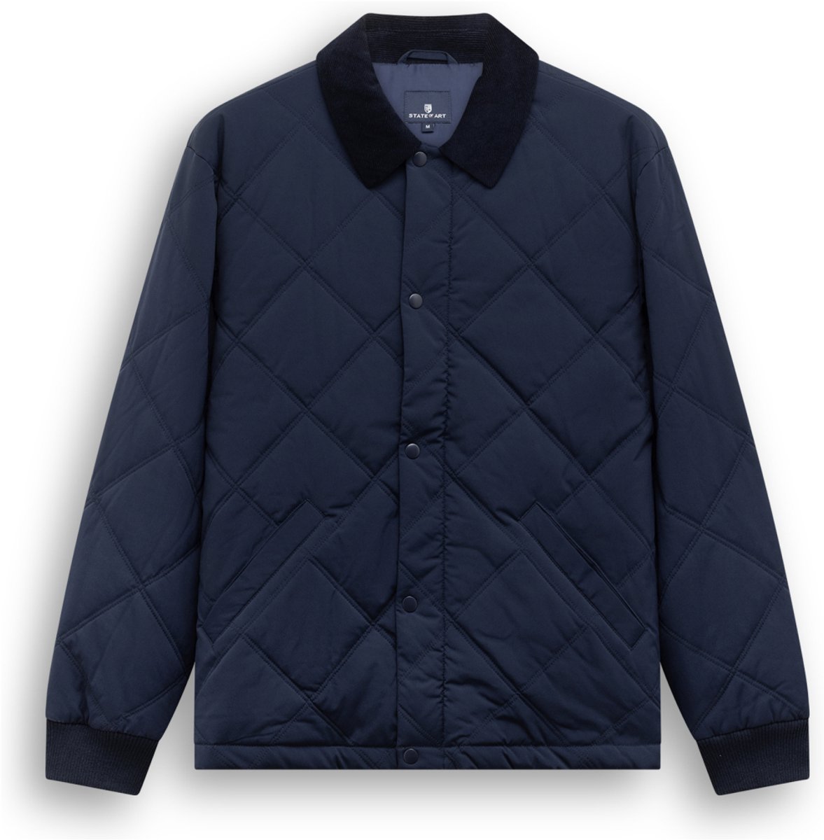 State of Art Jas Gewatteerde Jas Met Ruitstikel 78126840 5900 Mannen Maat - XXL