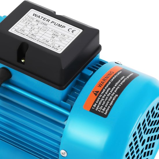 Centrifugaalpomp Huiswater - Tuinpomp Hogedrukpomp - Water Voorziening - Roestvrijstalen Constructie - 4000 l/u 110 m - Zilver — afbeelding 2