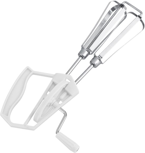 Handmixer Rvs - Garde Klop - Snel Mixen - Dubbelkop Ontwerp - 25.5 cm Lengte - Wit — afbeelding 3