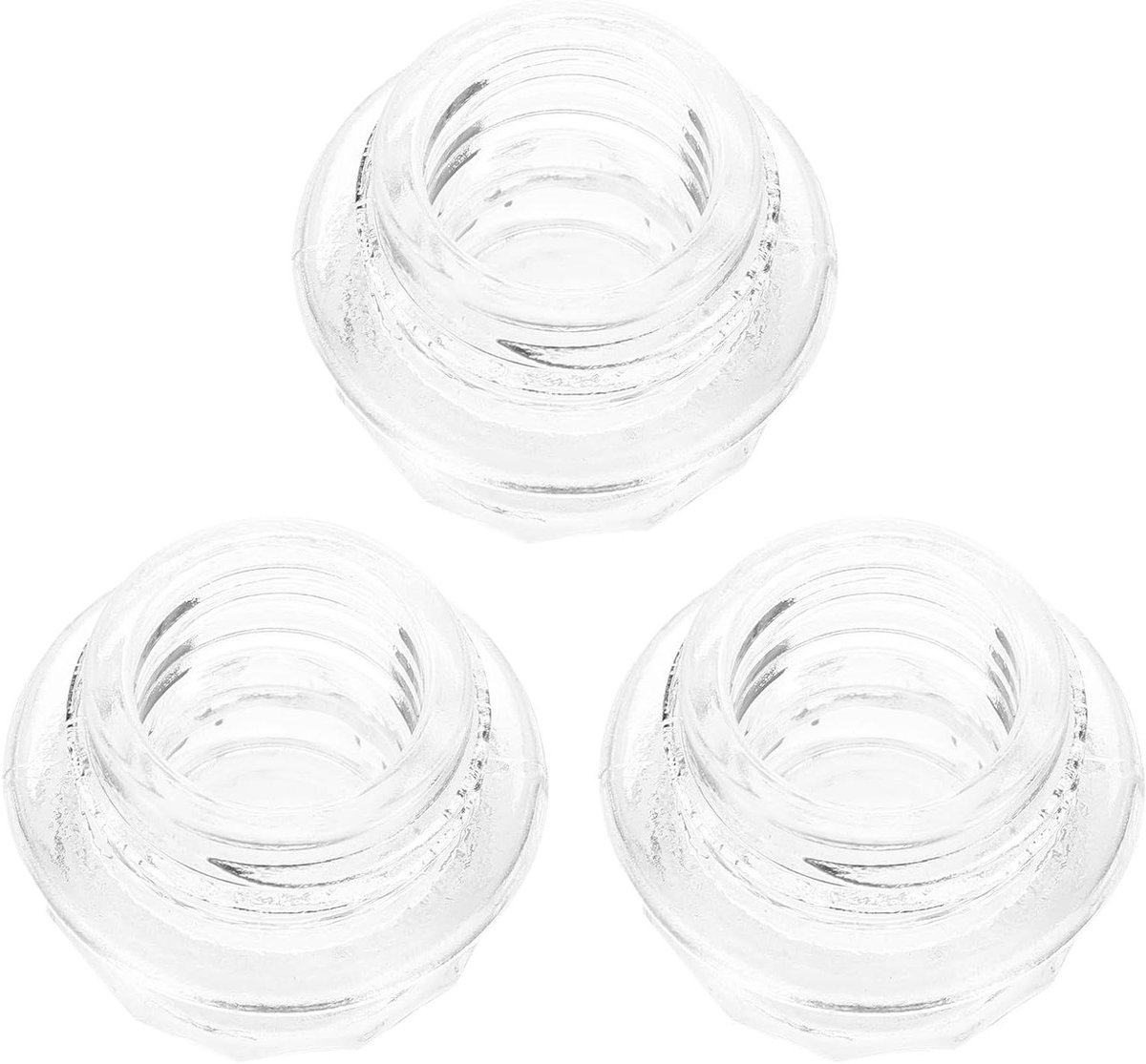 Vervangende glazen knop - Reserveonderdeel koffiezetter - Koffiezetten observeren - Hittebestendig glas - 40x40x30 mm - Transparant