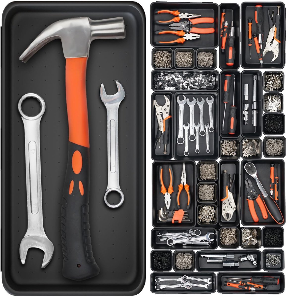 Omgoods - 46-delige Toolbox Organiser voor Gereedschap en Onderdelen