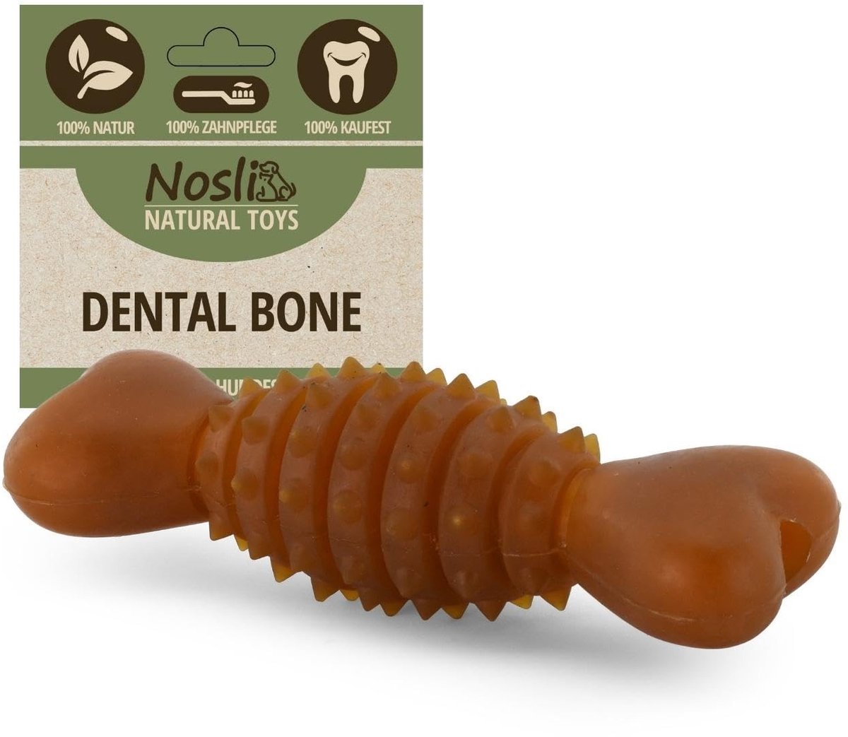 Omgoods - Natuurlijke Kauwbotten van Rubber voor Honden - Speelgoed met Noppen