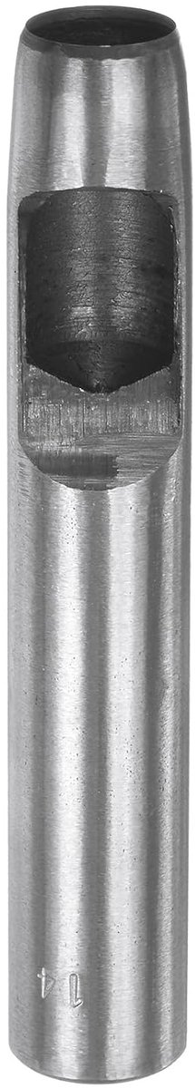 Gatenpons voor leer, 14 mm, gereedschap voor het boren van ronde gaten, riem, koolstofstaal, enkele perforator voor het snijden van armbanden, horloges, handwerk, leer, rubber, papier, stof