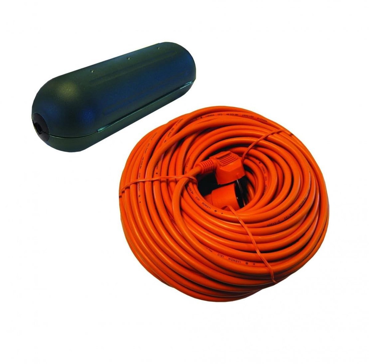 Omgoods - Waterdichte Kabelsleeve + Oranje Verlengsnoer - 20 m