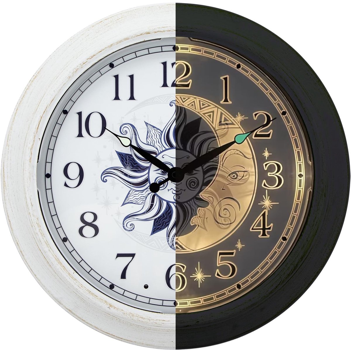 Omgoods - Grote Buiten Wandklok met Thermometer - Waterdicht en Stijlvol voor Tuin en Patio