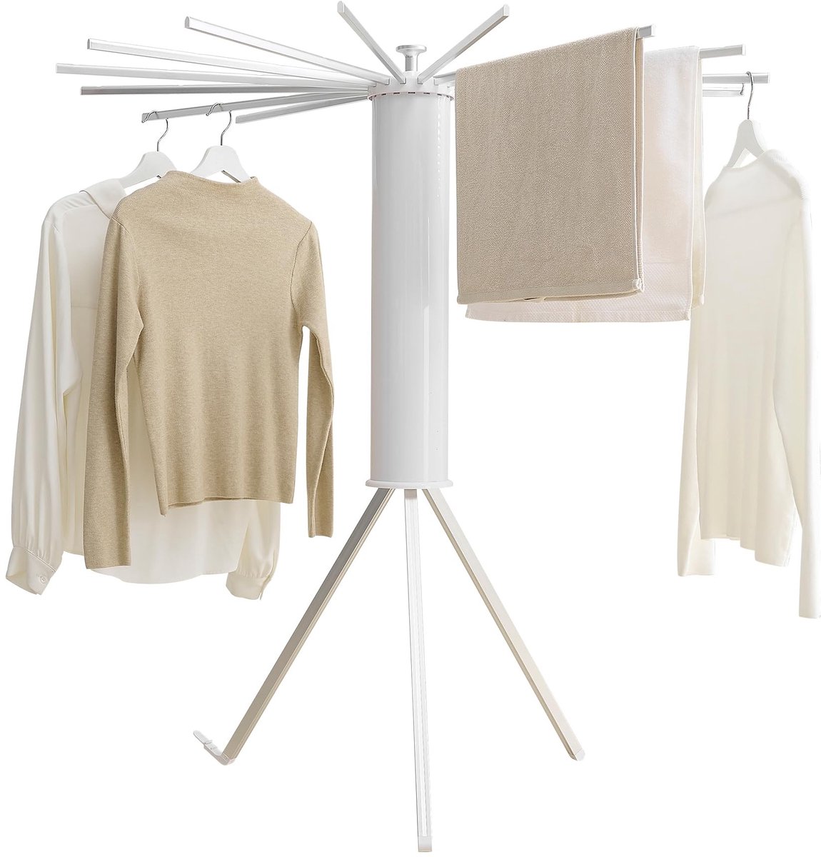 Omgoods - Vouwbaar Droogrek voor Kleding met 16 Stangen van Aluminium