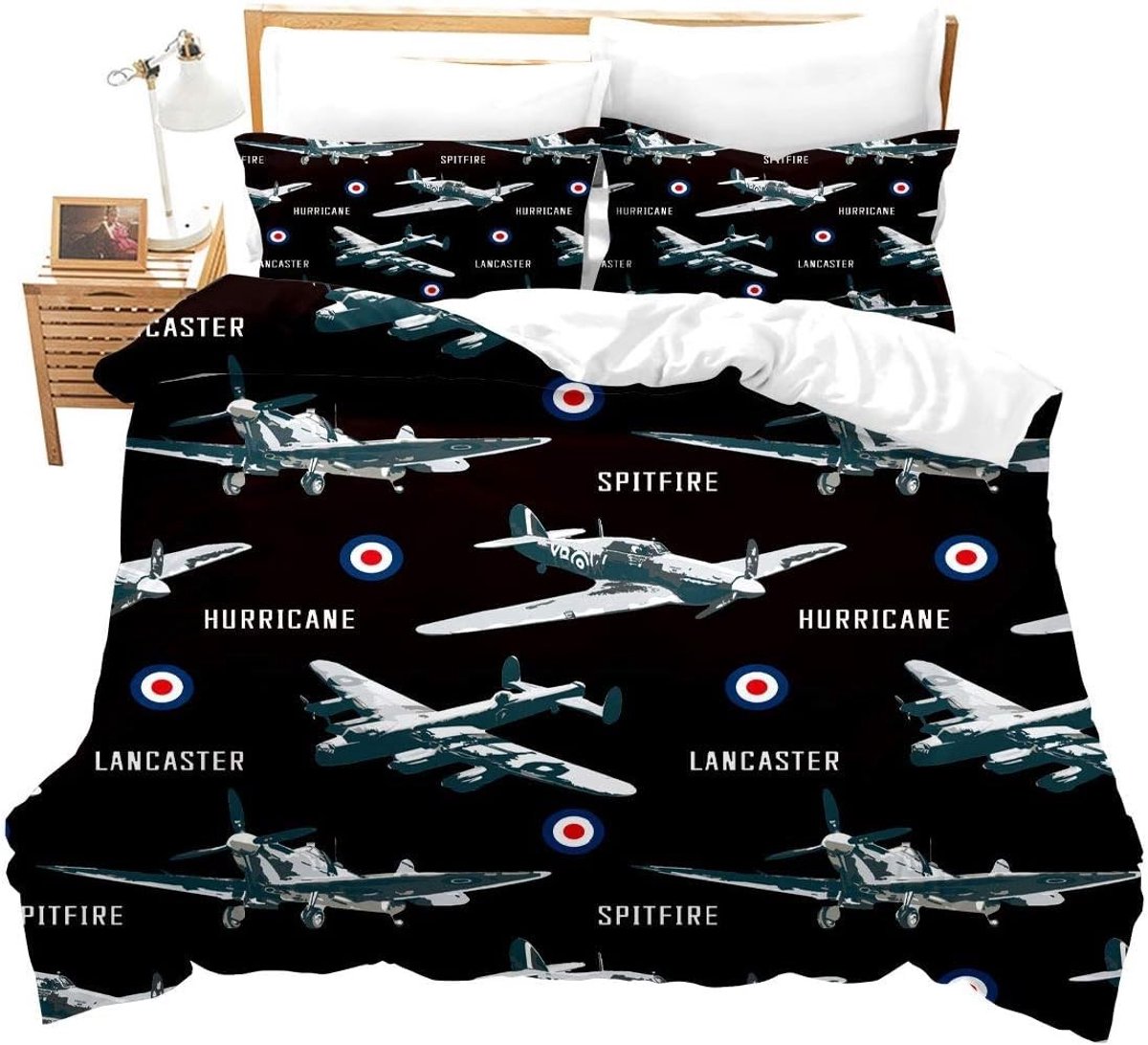 Omgoods - Duvet Cover met Vliegtuigontwerp voor Kinderen met Kussensloop