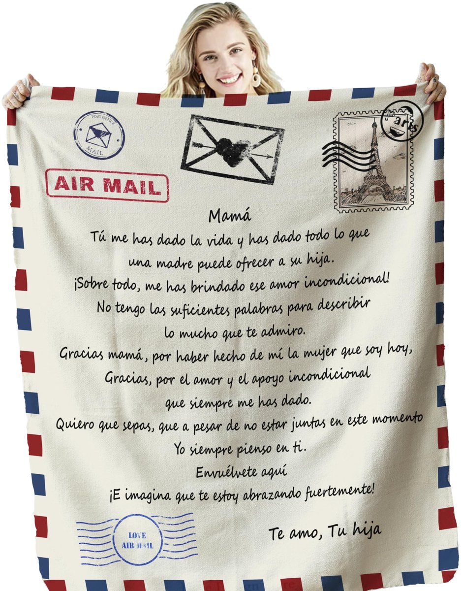 Omgoods - Persoonlijke Dekentje voor Moeder - Origineel Cadeau voor Verjaardag en Moederdag (150 x 200 cm)
