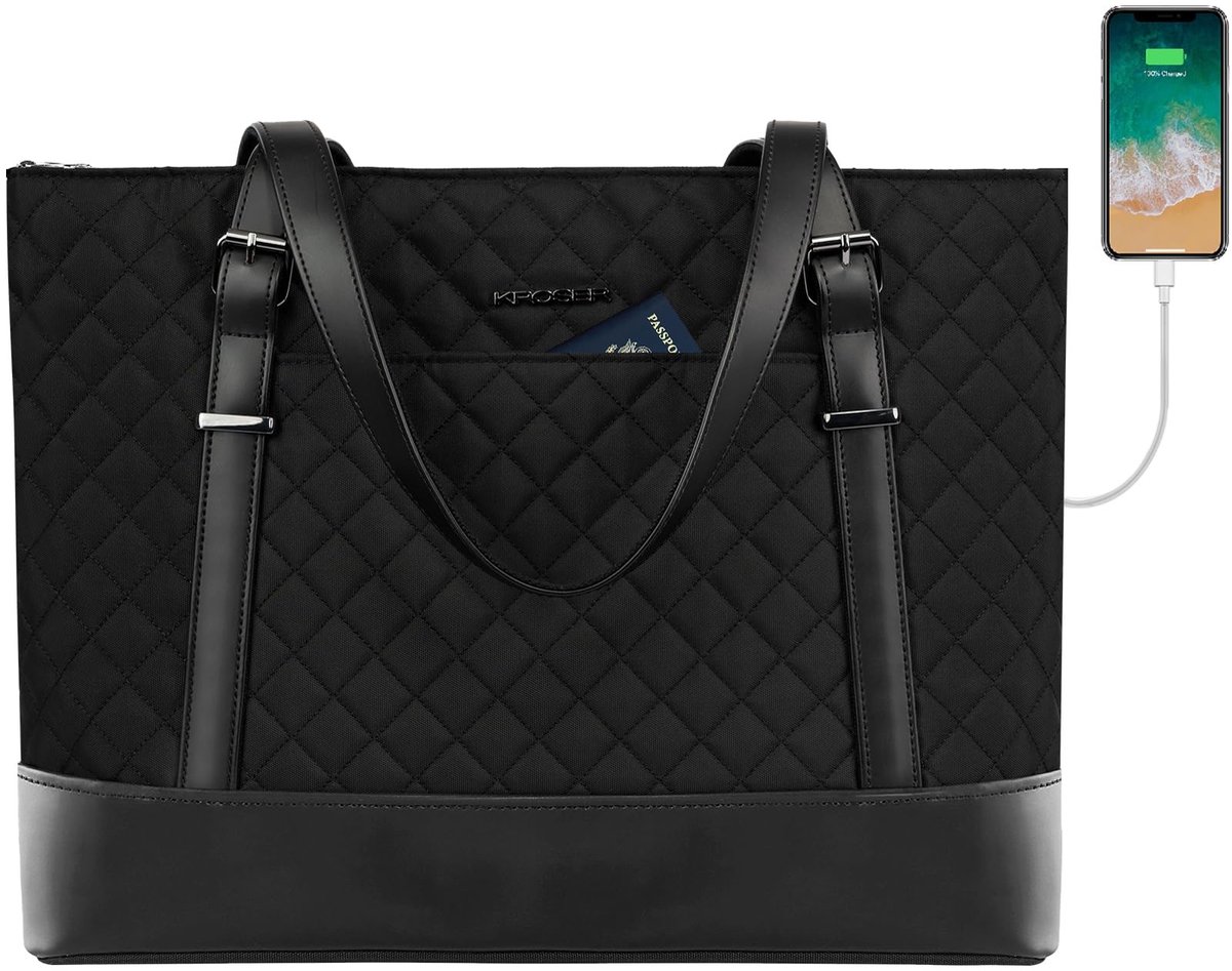 Omgoods - Laptop Bag 15.6" - Waterdichte Schoudertas voor Vrouwen