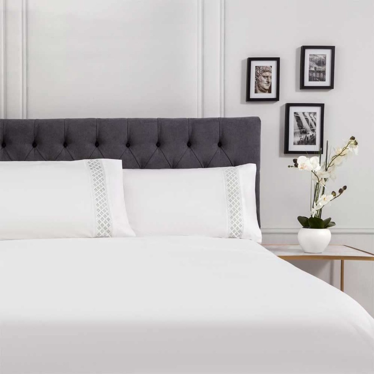 Omgoods - Percale Katoenen Bedset 135 x 190/200 - 100% Katoen, 200 Draadjes