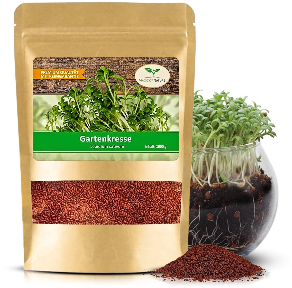 Omgoods - 1kg Cress Zaden - Gezonde Vegan Voeding voor Spruiten en Salades