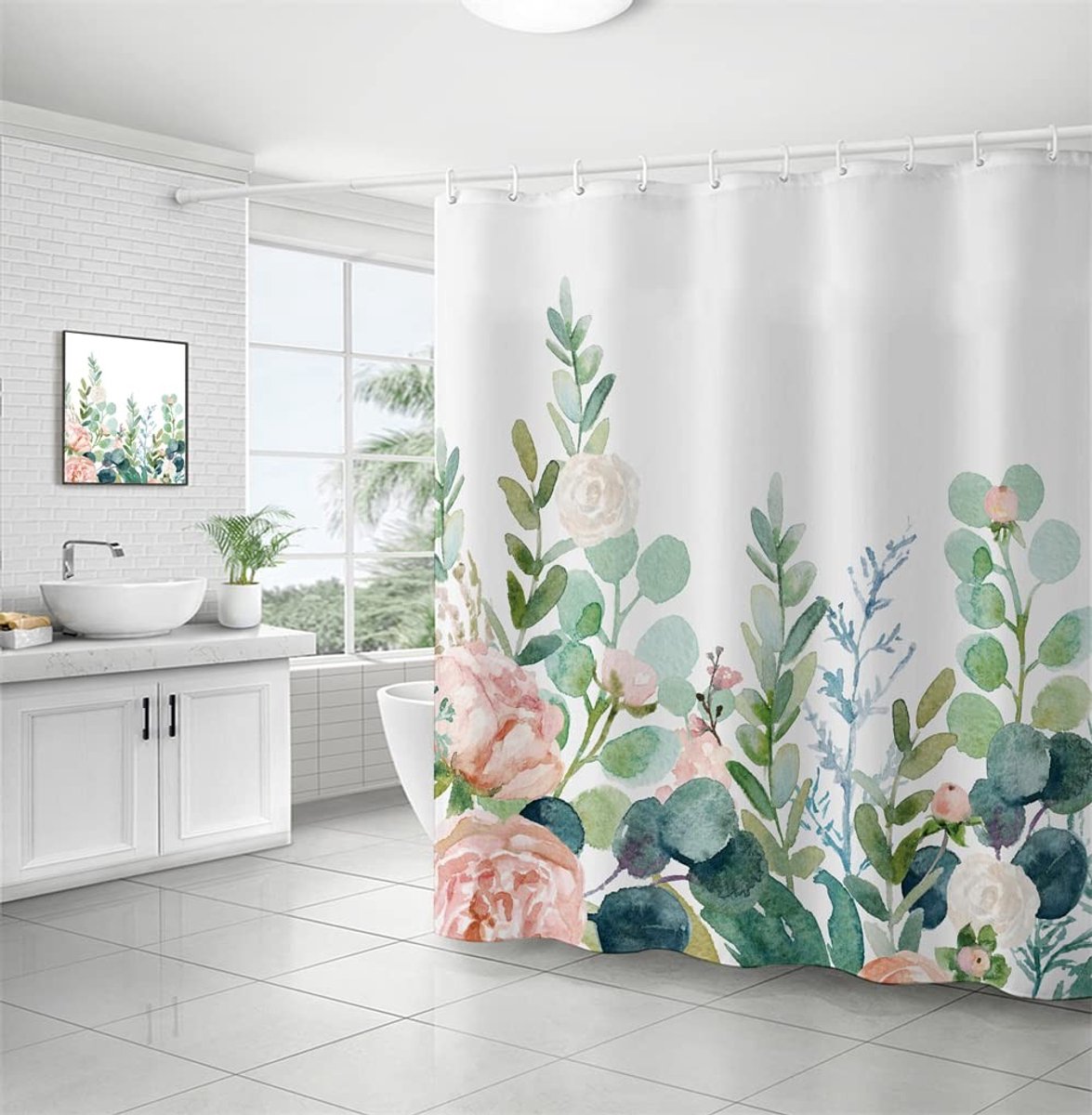 Omgoods - Waterdichte Douchegordijn 240x200cm met Antimicrobiële Eigenschappen