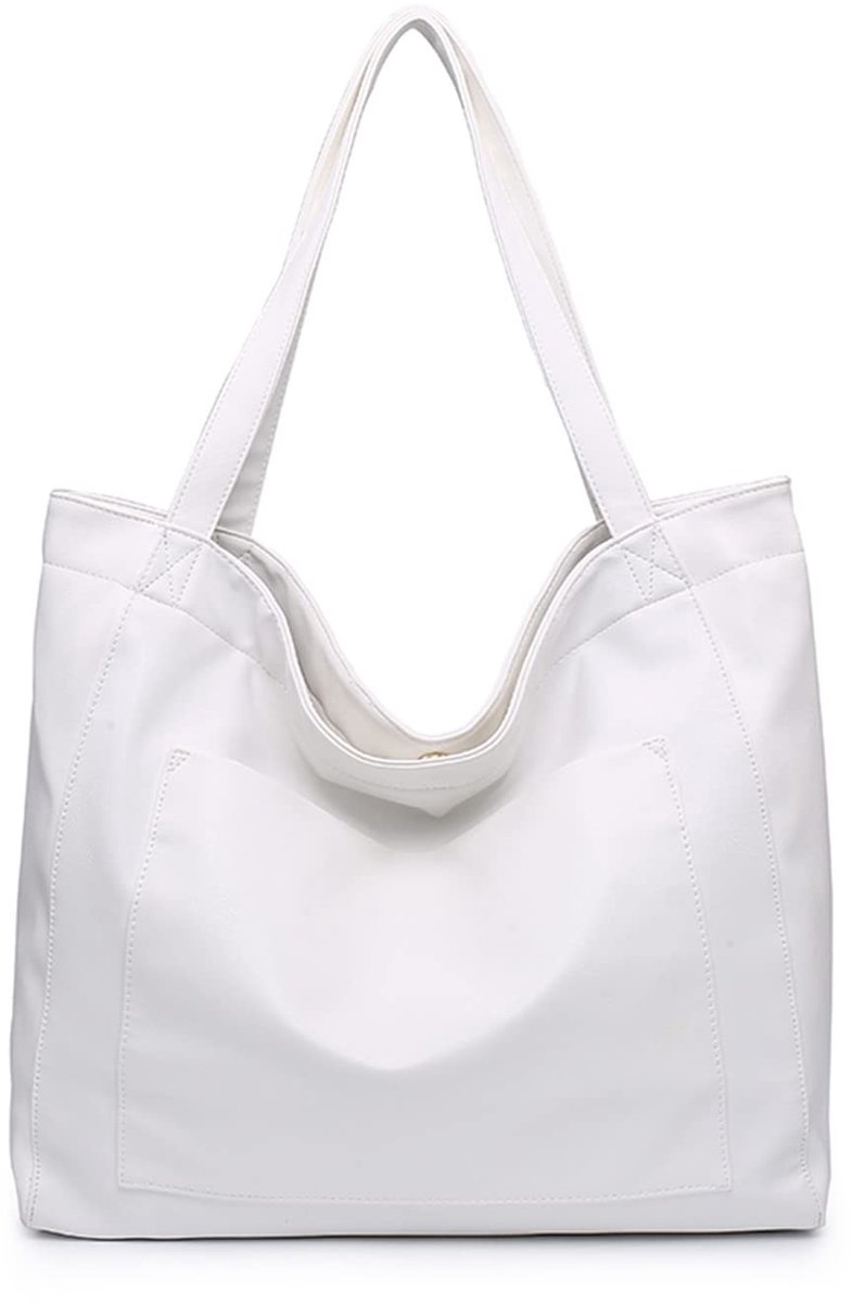 Omgoods - Grote Shopper Tas van Zacht Leer voor Dames