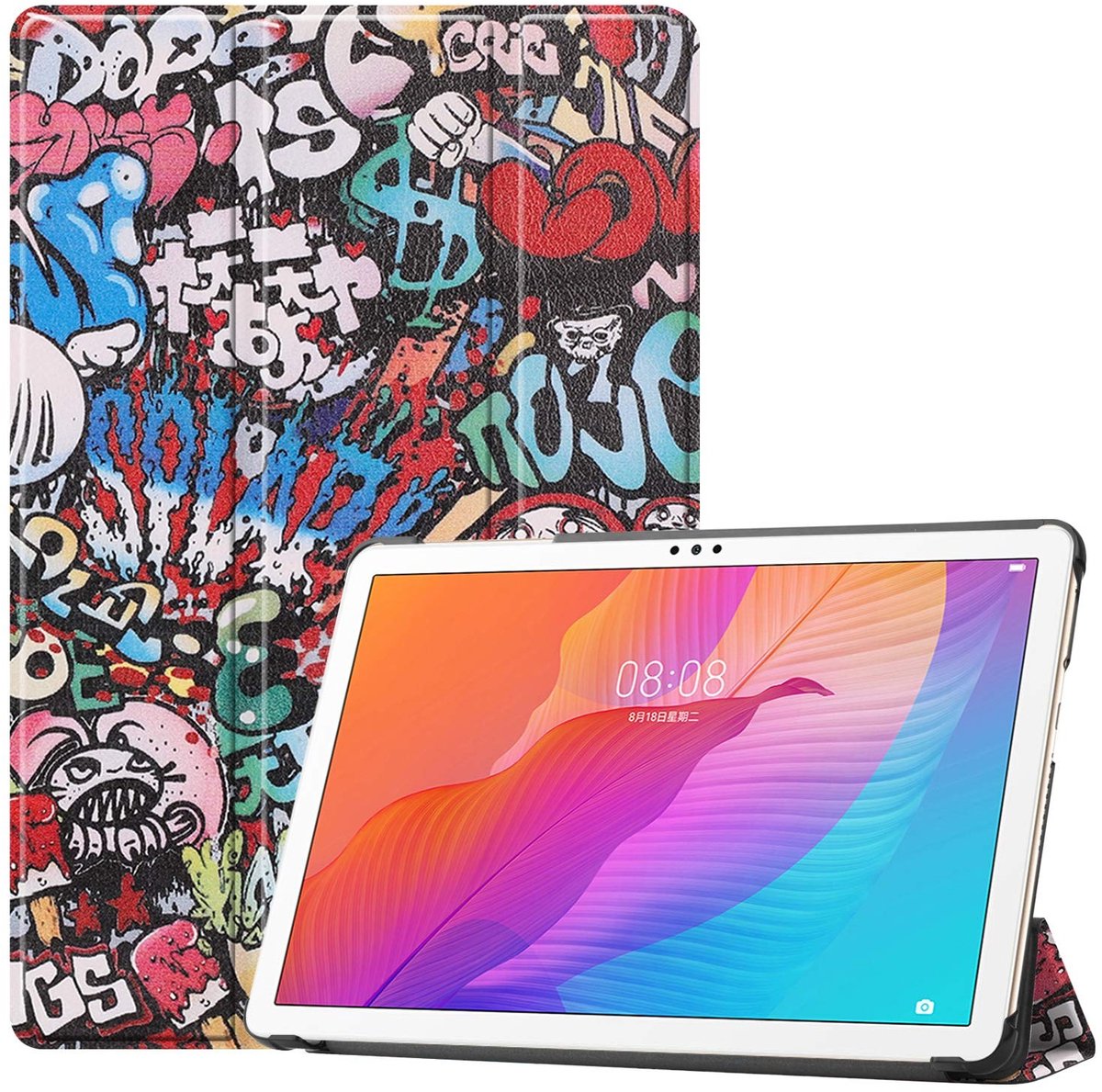 Omgoods - Slanke Tablet Case voor Huawei Honor Tablet 6/MatePad T10/T10S 10.1 inch - Met Standfunctie en Auto Slaap/Wake