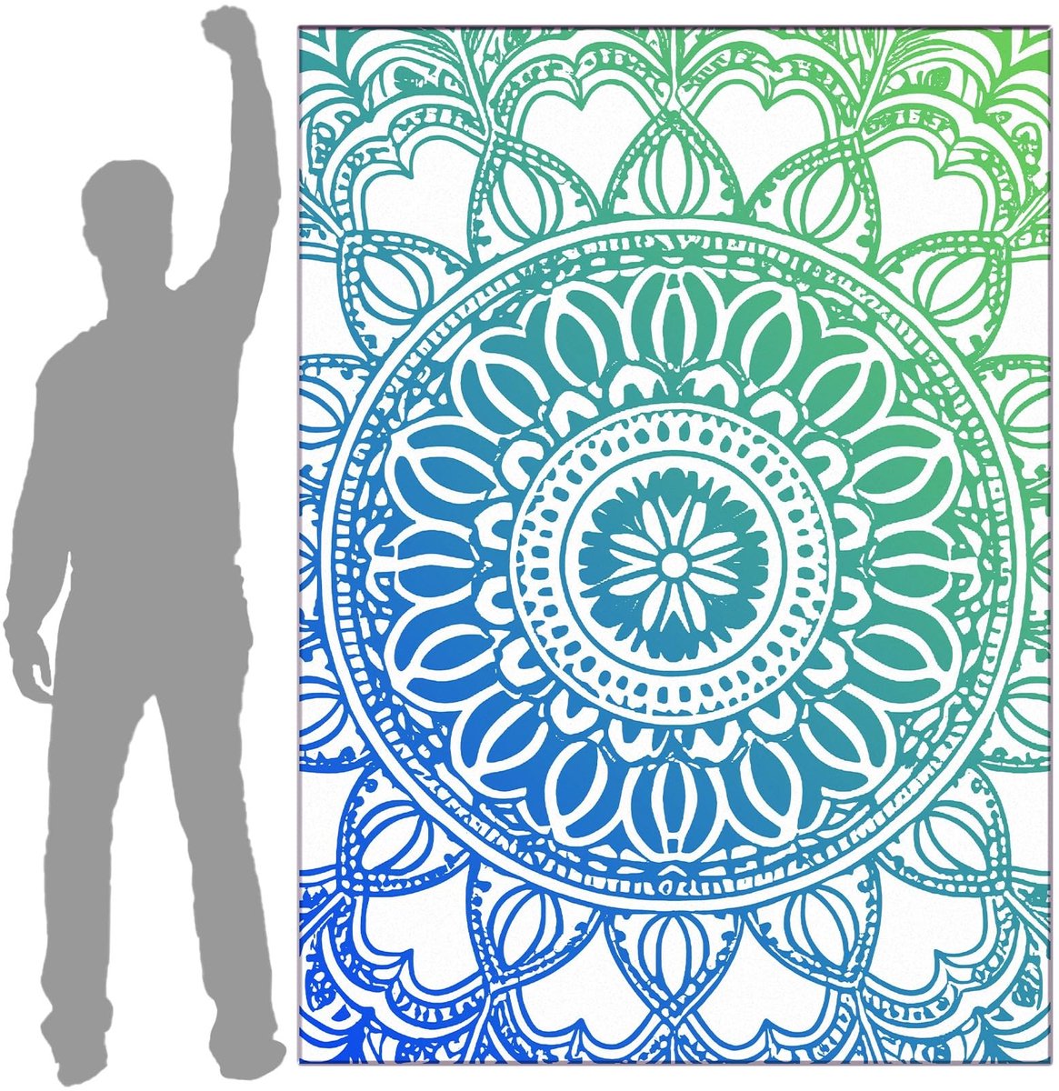 Omgoods - Grote Microvezel Strandhanddoek 145 x 200 cm