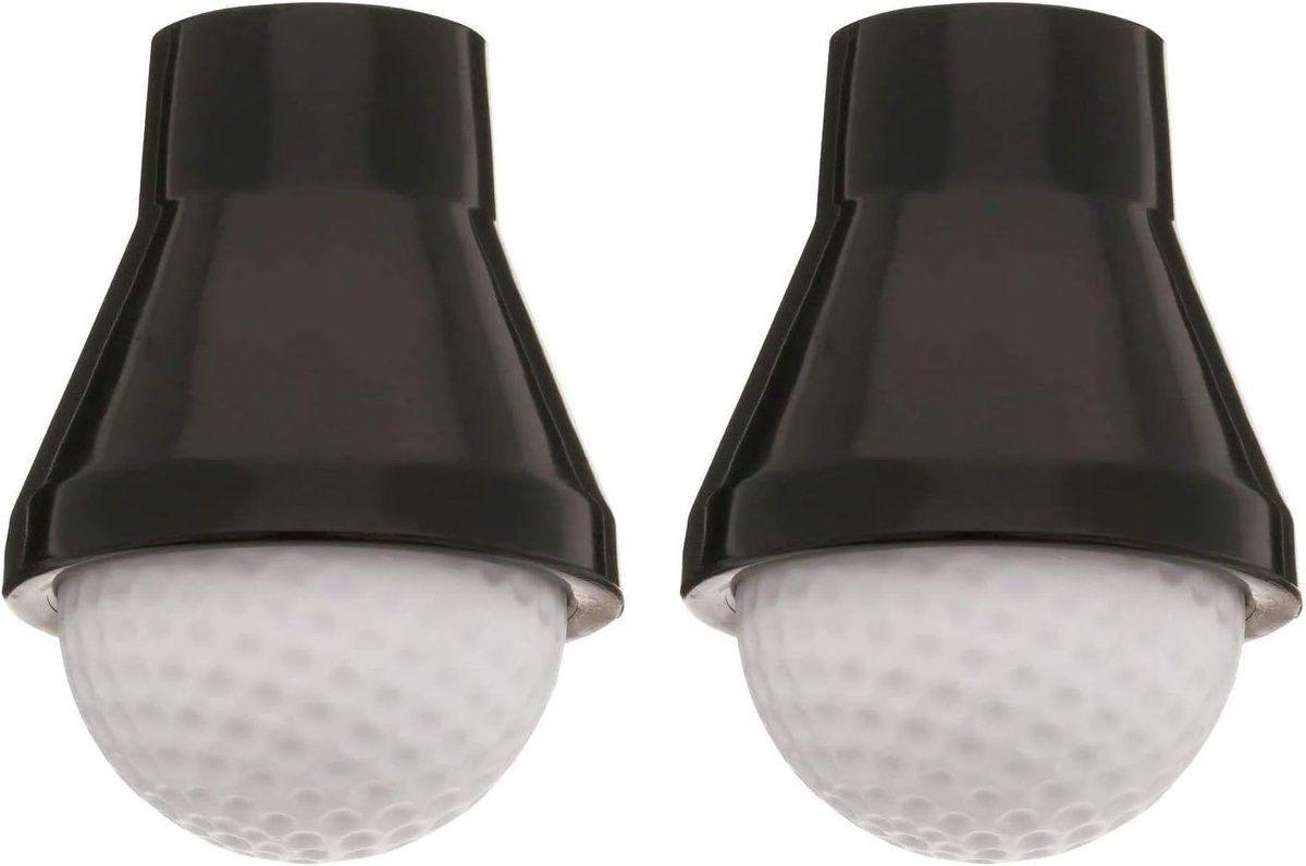 2 Stks Golf Bal Retriever Putter Sucker Vinger Pick Up Training Aids Zwart