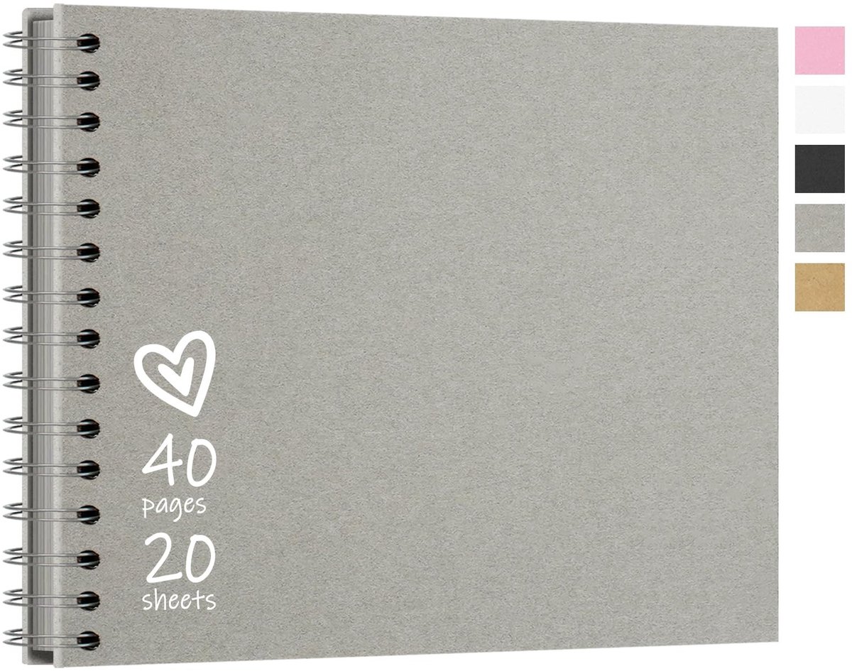 Omgoods - DIY Fotoalbum 28.5 x 20.5 cm - 40 Pagina's voor Persoonlijke Herinneringen